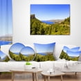 thumbnail image 3 of Designart Cassis Bay from Route des Cretes - Landscape Wall Throw Pillow - 16x16, 3 of 4