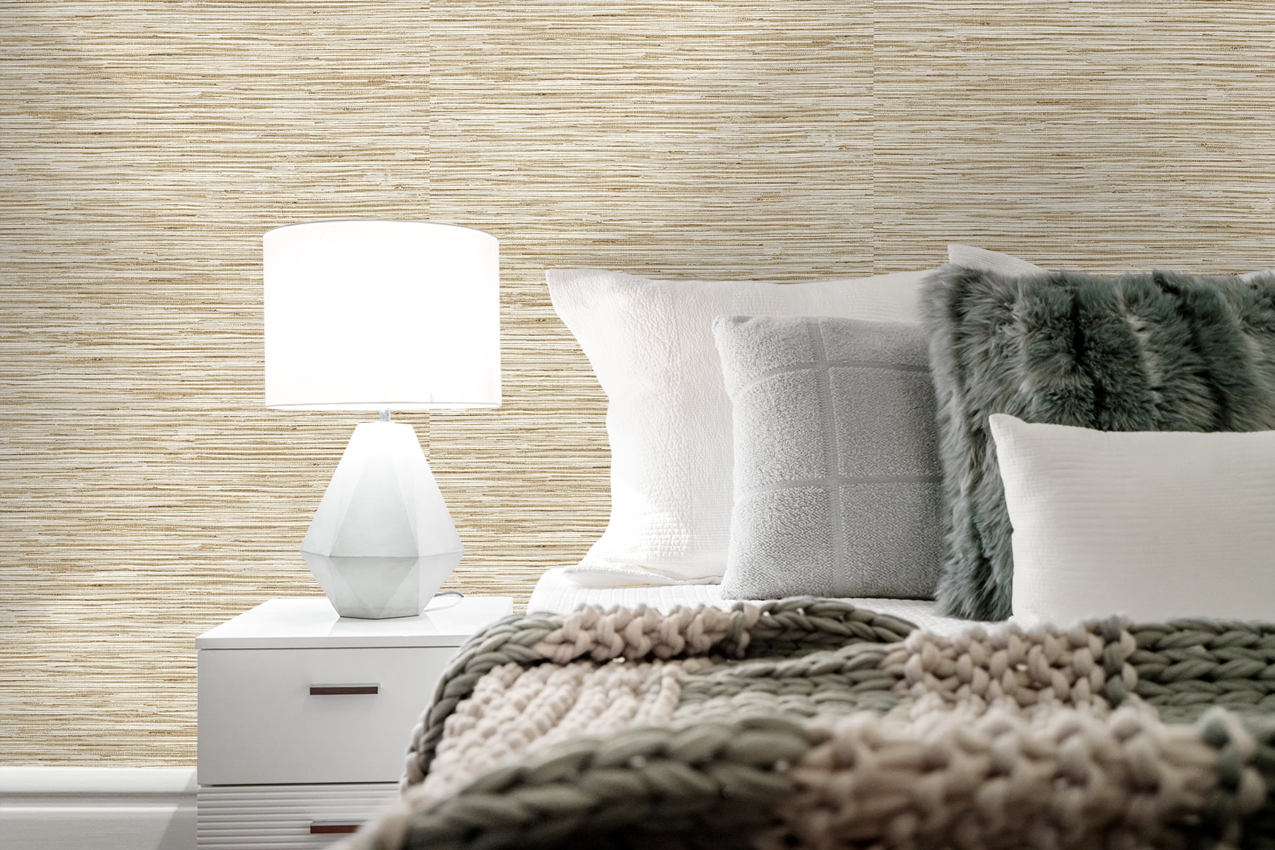 Stacy Garcia Home Hemp Grasscloth Peel and Stick Wallpaper