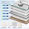 thumbnail image 4 of Barras de seguridad Grab Bars Hshbxd de 30 cm para baño y ducha, paquete de 2, 4 of 7