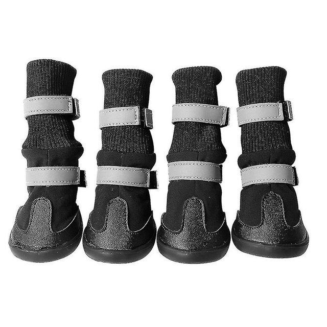 Zapatos impermeables para perros y mascotas YONGSHENG Botao antideslizantes Talla L negro