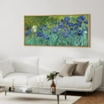 thumbnail image 4 of IDEA4WALL Extra Large Framed Canvas Print Wall Art Vincent Van Gogh's Irises Artwork Nature Wilderness Antique Retro Fine Art Decorative Relax/Calm for Home Decoration - 60"x30", 4 of 5