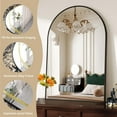 thumbnail image 4 of Kselythan Arched Mirror 20"x30" Arch Bathroom Mirror Wall Mirror Arched,Wall Mounted Vanity Mirror with Arch Metal Frame,Modern Bathroom Vanity Mirror for Bedroom,Living Room,Hanging or Leaning, 4 of 8