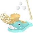 thumbnail image 4 of POINTERTECK Baseball Launcher Toys Kids Whale Baseball Pitching Machine Baseball Training Pitcher Game Outdoor Baseball Kids Toy with 3 Balls, 4 of 10