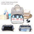 thumbnail image 5 of WiseWater Diaper Bag Backpack with Changing Station, Foldable Crib with Waterproof Changing Pad, USB Charging Port, Gray, 5 of 8