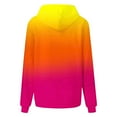 thumbnail image 5 of Craaazy Hoodies for Women Fall Gifts Gradient Printed Long Sleeve Drawstring Pullover Tops Casual Loose Oversized Sweatshirts Wi th Pocket, 5 of 5