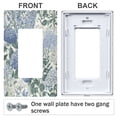 thumbnail image 3 of Yayeee Rocker Switch Wall Plate 2-Gang 4.7"x4.6" Home Decorative Outlet Cover, Blue Hydrangeas Pattern, 3 of 6