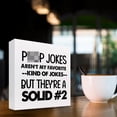 thumbnail image 4 of Zomyto 5x5 Inch Funny Bathroom Sign Decor,Poop Jokes Aren't My Favorite Wooden Box Sign Desk Decor, 4 of 7