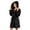 Black, variant on Hauaitttt Women Winter Coat Jacket Shawl Bathrobe Home Clothes Long Sleeved Robe Hooded Soft Coat Womens Towel Wrap Leopard plus Size Maternity Robes for Women Womens after Shower Wrap Ladies Robes