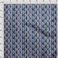thumbnail image 4 of oneOone Rayon Blue Fabric Asian Floral Craft Projects Decor Fabric Printed By The Yard 56 Inch Wide, 4 of 4