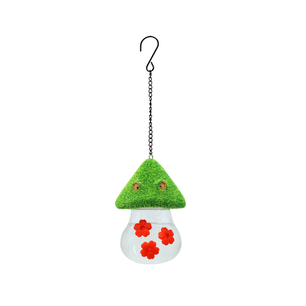2pcs Bird Feeder Water Dispenser, Mushroom Shape Hummingbird Water Feeders, Leak-Proof Feeders for Outdoors Hanging, Garden Watching Patio Tree Yard Backyard Decoration