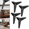 thumbnail image 4 of 4 piezas de muebles triangulares de resistencia patas de sofá patas de silla patas de repuesto patas de pequeña escritorio de silla, Negro 15cm Macarena Patas del gabinete del sofá, 4 of 8