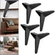thumbnail image 5 of Juego de 4 patas triangulares de repuesto para muebles, sofás y mesas de centro, de alta resistencia. Negro 15cm, 5 of 9