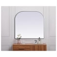 thumbnail image 4 of Illuminate, Metal Frame Arch Mirror 40X38 Inch in, Modern, Silver, 4 of 9