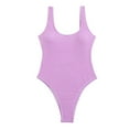 thumbnail image 1 of BKQCNKM One Piece Swimsuit Women, Full Coverage Swimsuits for Women, Padded Swimsuits for Women, Ribbed Swimsuits, Slimming Swimsuits for Women, Purple S, 1 of 5