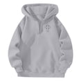 thumbnail image 3 of XIAOCHA Sport Hoodies for Women Loose Letter Print Hooded Soft Cozy Trendy Casual Everyday Streetwear Hoodie, 3 of 4