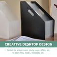 thumbnail image 3 of Eease Black Foldable Magazine Storage Rack Desktop Organizer, 3 of 7