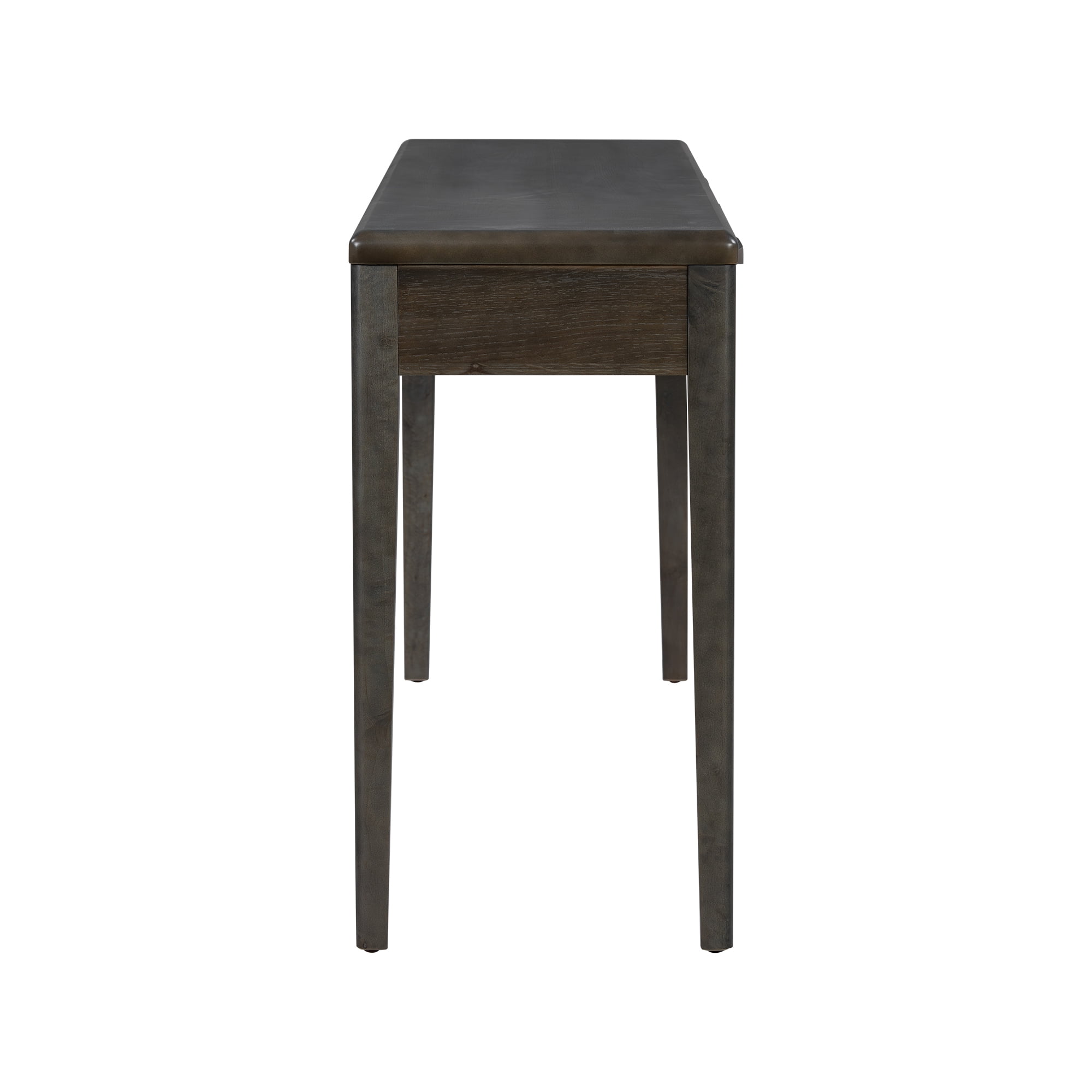 Euroco 59.84" Farmhouse Console Table with 3 Storage Drawers, Light Luxury Entryway Table with Oak Veneer & Soft-Corner Design,Narrow Long Sofa Table Behind Couch for Living Room, Foyer and Hallway
