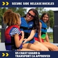 thumbnail image 5 of WOW SPORTS Polyester Life Vest Child, USCG Approved, Boating, Swimming, Watersports, 5 of 5