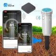 thumbnail image 3 of Probador de Humedad y Temperatura del Suelo con Wifi/Bluetooth para Jardín, Sonda Remota, Sensor de Puerta de Enlace Inteligente para Plantas en Macetas, 3 of 5