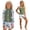 j-Green19, variant on LIIPEE Girls Swimsuit Sets Casual Summer Graphic Long Sleeve Rash Guard Crew Neck Zipper Cover-Ups Adjustable Spaghetti Strap Tankini Tops Beach Shorts 3 Piece Set Kids Swimsuits,Pink,8-10 Years