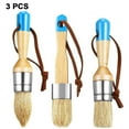 thumbnail image 1 of 3 pinceles de pintura de tiza y cera pinceles de plantilla de cerdas para muebles de madera decoración del hogar, pinceles redondos de pintura con tiza Fokelyi 222826-1, 1 of 9