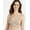 Sandshell, variant on Maidenform Women's Pure Comfort Seamless Brami, Pullover Wireless V-Neck Cami Bra, Removable Cups, Urchin Teal, X-Large
