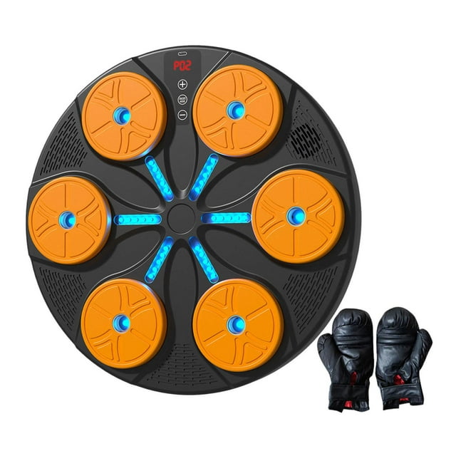 Almencla Boxing Machine Boxing Equipment Taekwondo Workout Sanda Music Boxing Trainer Orange