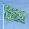 thumbnail image 2 of Lsque Trucks And Excavators Pattern Flag,Trucks And Excavators Printed Garden Flag 48 x 72 in - Double Sided Small Flags for Yard, 2 of 9