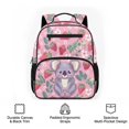 thumbnail image 6 of Jeiento Cute Koala Toddler Backpack for Kids 2-5, 13.5 Inch Preschool Bag for Girls, Lightweight School Backpack with 2 Front Pockets, Pink, 6 of 7