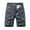 Gray, variant on MIUOWANP Men's Casual Cargo Shorts with Multi Pockets Solid Color Outdoor Sport Drawstring Sports Shorts Size L(6)Black