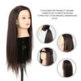 thumbnail image 2 of Cabeza de Maniquí de Pelo Grueso YLSHRF Marrón Oscuro 26 cm 60 cm, 2 of 8