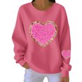 thumbnail image 2 of Zorckvet Womens Love Sweatshirts Valentine Gift Pullover Shirts Crewneck Long Sleeve Fashion Casual Tops for Ladies, 2 of 4