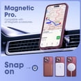 thumbnail image 5 of Compatible with iPhone 15 Pro Max Case with Built-in Camera Lens Protectors Translucent Magnetic 15 Pro Max Phone Case 6.7" [Compatible with Mag-Safe][Great Grip Feeling], Red, 5 of 13