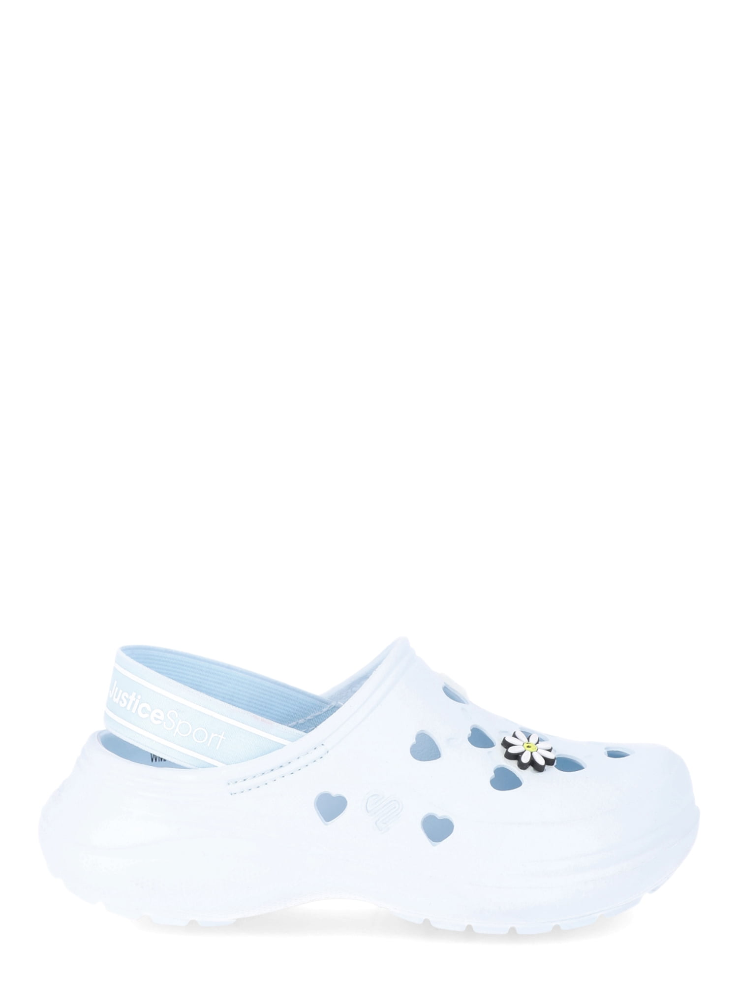 Justice Little Girls and Big Girls Clogs with Charms