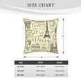thumbnail image 4 of ZNDUO Retro Paris Tower Graffiti Throw Pillows, Throw Pillows for Couch-Indoor Decorative Pillows,18"x18", 4 of 8