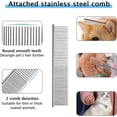 thumbnail image 5 of Long-Haired Cat Brush - Anti-Undercoat Brushes for Animals, Dog Hair Comb and Professional Grooming Rakes, Removes Dead Hair, Knots, 5 of 5