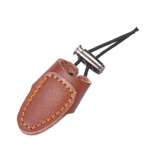 Soft Leather Thumb Ring Archery Finger Protector Recurve Bow Finger Guard Traditional Bow Protector Shooting Glove