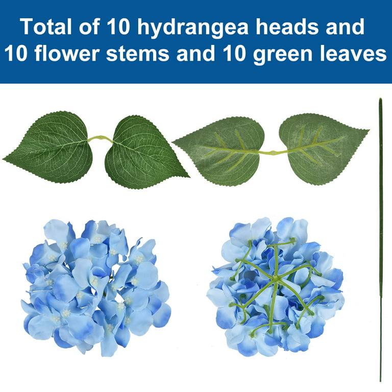 10 Pack Single Branch Hydrangea Small Fake Flowers For Home Decor,  Weddings, And DIY Projects From Work_designer, $103.81