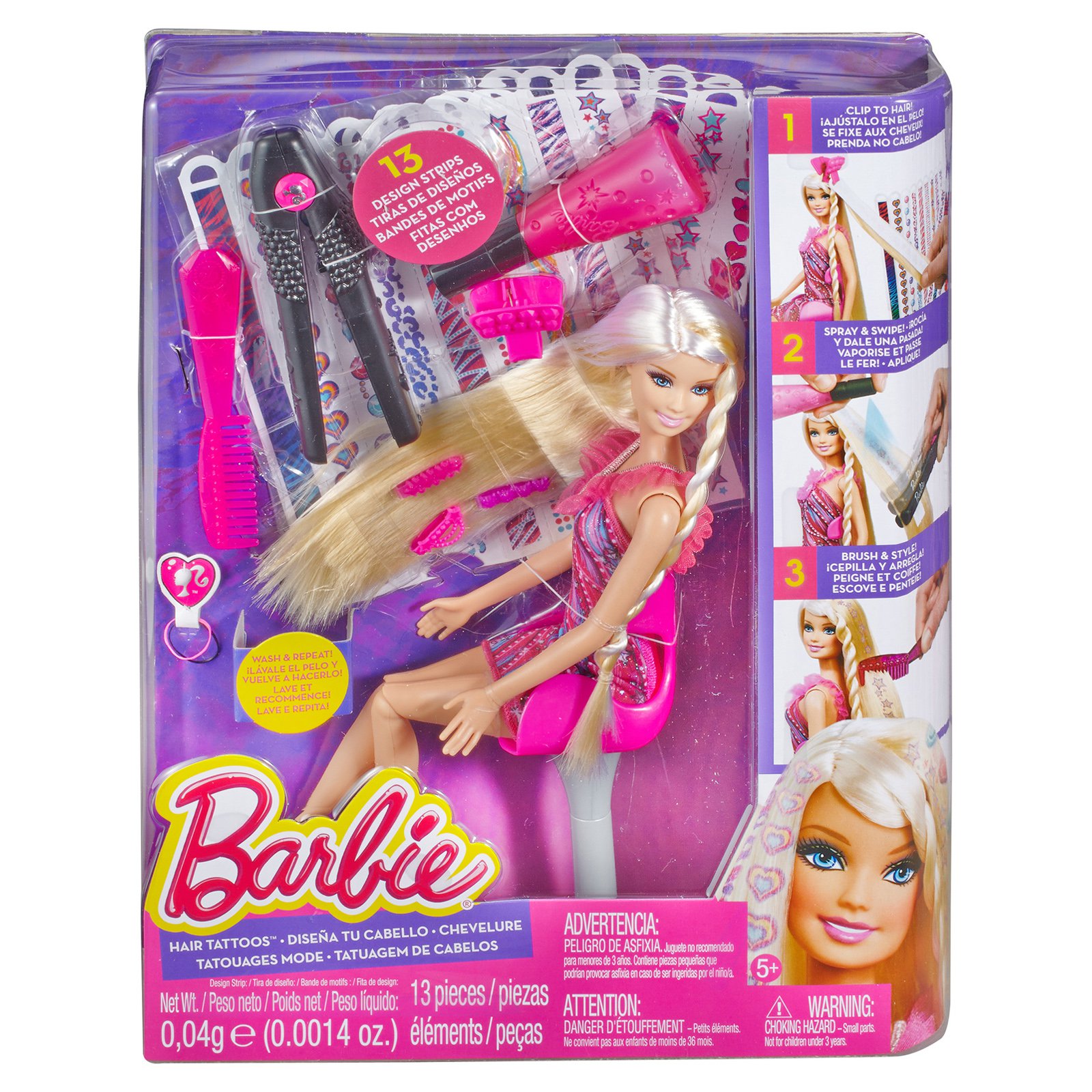 Barbie Hair Tattoos - Hair Tattoos Doll - image 3 of 3