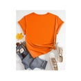 thumbnail image 2 of Playera Blusa Con Estampado de Capibara Comiendo Palomitas Playera De Capybara Divertida Color Anaranjado Talla Chica Marca Emil SaEs, 2 of 4