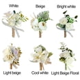 thumbnail image 6 of Bride and Groom Boutonniere Bridesmaid and Groomsmen Corsage Rose Boutonniere, 6 of 7