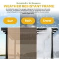 thumbnail image 4 of New Yard Outdoor Pergola with Adjustable Canopy, Heavy-Duty Aluminum Frame, Rustproof & Weather-Resistant, Modern Patio Shade for Gardens, Decks, and Backyard (10x16), 4 of 9