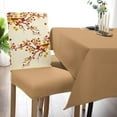 thumbnail image 5 of Leaves Dining Chair Cover Set of 6, Autumn Theme Branch Fall Leaf Stretch Chair Protectors Slipcover, Spandex Kitchen Chair Seat Back Cushion Slip Cover for Dining Room, Party, Hotel, Ceremony, 5 of 6