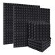 thumbnail image 1 of Paneles Acústicos De Espuma De 30x30cm, 12 Uds. Negro, 1 of 5