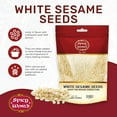 thumbnail image 2 of White Sesame Seeds 3LB Bag - Natural, Raw, Hulled - By Spicy World, 2 of 7