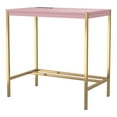 thumbnail image 5 of Pemberly Row Contemporary Wood Writing Desk with USB Port in Pink, 5 of 6
