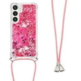 thumbnail image 3 of Case for Samsung Galaxy S25 Lightweight Adjustable Lanyard Lens Protection Glitter Four-corner Shockproof, 3 of 5