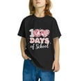 thumbnail image 4 of Frwgonr Graphic Tees for Boys Girls Black Kids 100th Day of School T-Shirt Celebration Top 3-14, 4 of 5