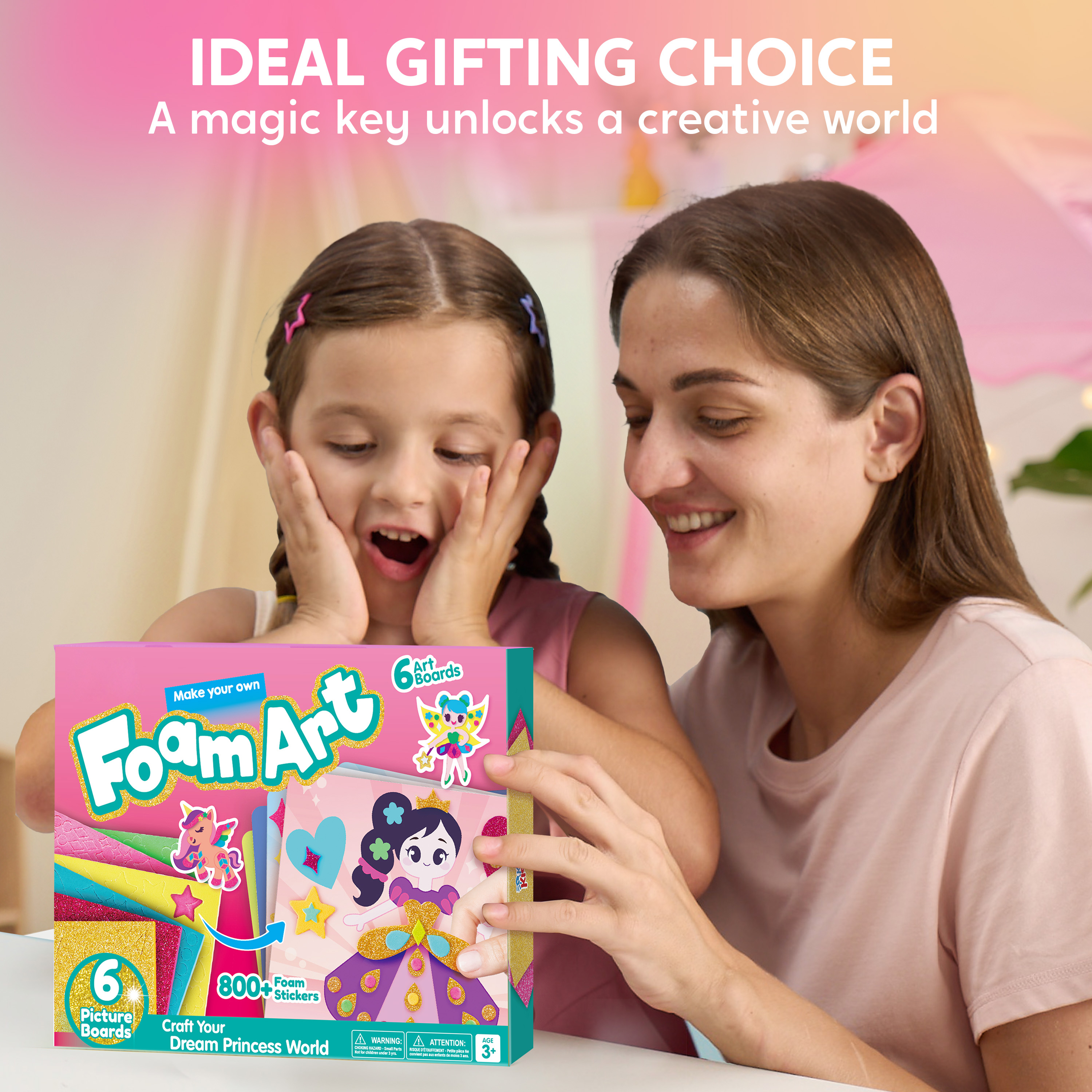Joyfy Foam Art Kit - 800+ Stickers & 6 Boards photo 7