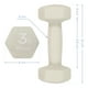 thumbnail image 2 of Par De Mancuernas Hexagonales ELEVA ELEVA-KOS3 Con Forro De Neopreno 3 Lb Color Café Dingo, 2 of 4